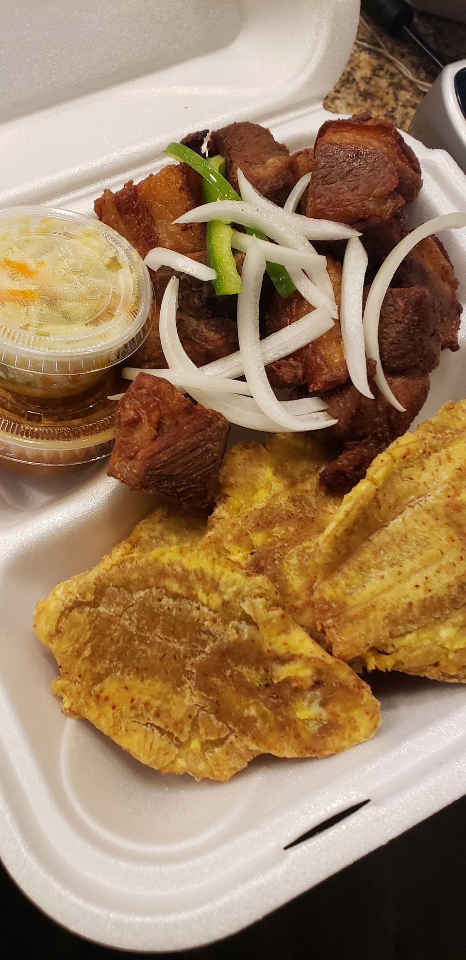 Goat and Fried Plantains